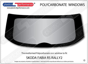 ポリカーボネート リアウインドウ｜Skoda Fabia RS Rally2