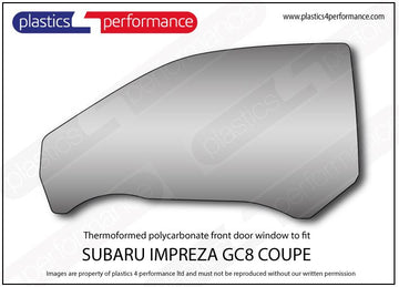ポリカーボネート ウインドウキット｜スバル Impreza GC8 Coupe