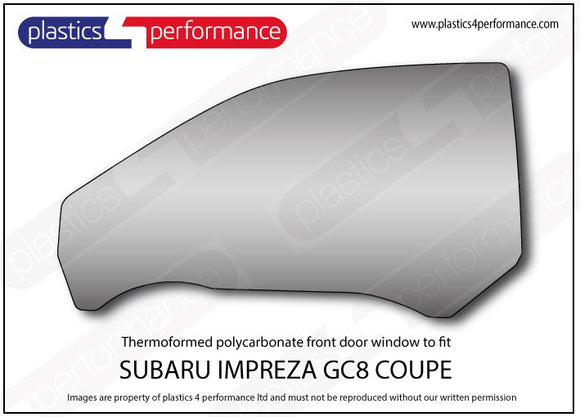 ポリカーボネート ウインドウキット｜スバル Impreza GC8 Coupe
