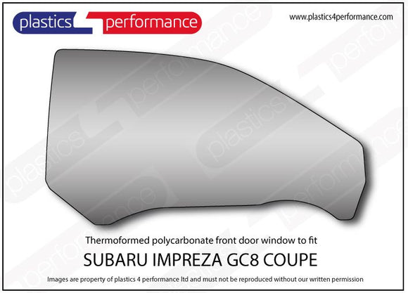 ポリカーボネート ウインドウキット｜スバル Impreza GC8 Coupe