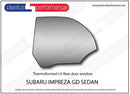 ポリカーボネート 左リアドアウインドウ｜スバル Impreza GD