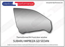 ポリカーボネート 右フロントドアウインドウ｜スバル Impreza GD
