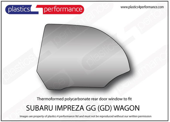 ポリカーボネート ウインドウキット｜スバル Impreza GG Wagon