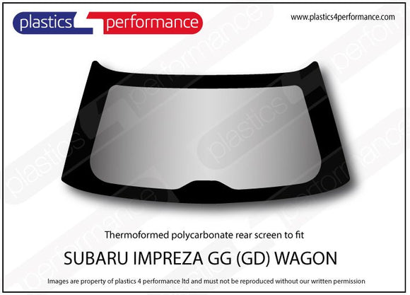 ポリカーボネート リアウインドウ｜スバル Impreza GG Wagon