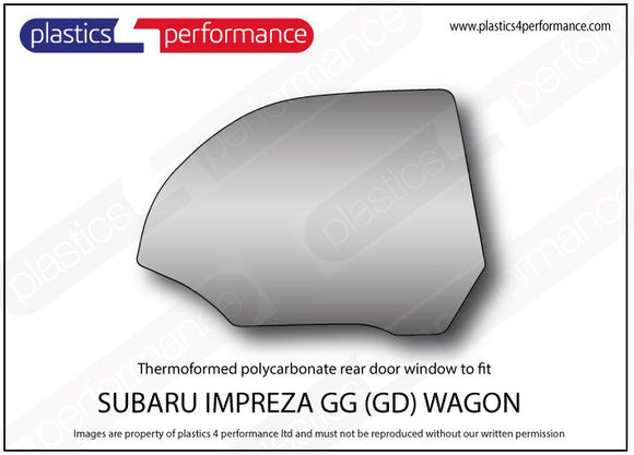 ポリカーボネート ウインドウキット｜スバル Impreza GG Wagon