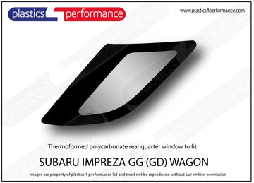 ポリカーボネート 右リアクォーターウインドウ｜スバル Impreza GG Wagon