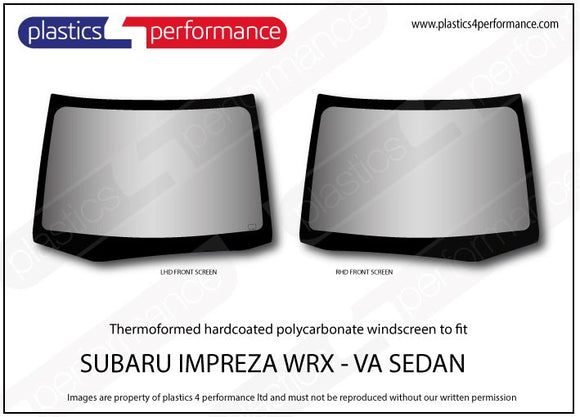 ポリカーボネート フロントウインドスクリーン｜スバル Impreza WRX / VA Sedan