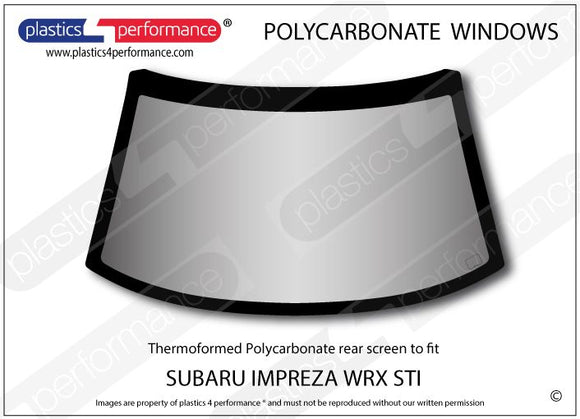 ポリカーボネート ウインドウキット｜スバル Impreza WRX Type R STI Coupe