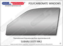 ポリカーボネート ウインドウキット｜スバル Justy MK2