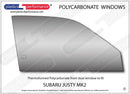 ポリカーボネート ウインドウキット｜スバル Justy MK2