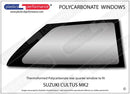 ポリカーボネート ウインドウキット｜スズキ Swift / Cultus MK2 - 3dr Hatchback