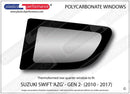 ポリカーボネート ウインドウキット｜スズキ Swift MK2 AZG - 3dr Hatchback