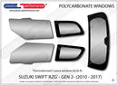 ポリカーボネート ウインドウキット｜スズキ Swift MK2 AZG - 3dr Hatchback