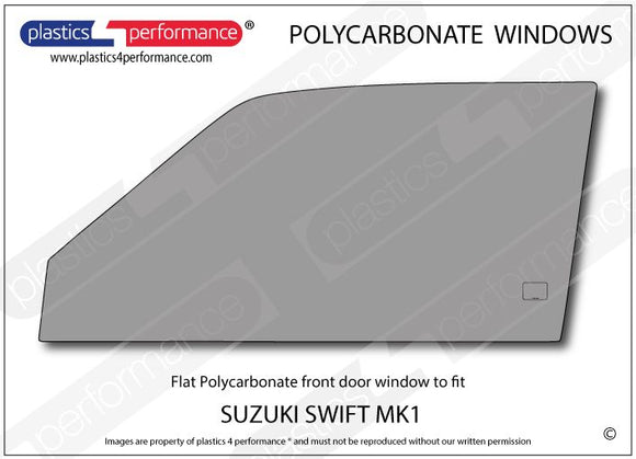ポリカーボネート ウインドウキット｜スズキ Swift / Cultus MK1 - 3dr Hatchback