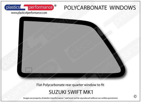 ポリカーボネート ウインドウキット｜スズキ Swift / Cultus MK1 - 3dr Hatchback