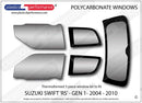 ポリカーボネート ウインドウキット｜スズキ Swift MK1 RS - 3dr Hatchback