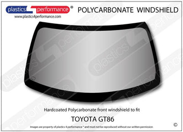 GT86（ZN6）/ BRZ（ZC6） Lexan® ポリカーボネート フロントウィンドウ