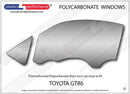 GT86 (ZN6) / BRZ (ZC6) フロントドアウインドウ Lexan®ポリカーボネート製-1