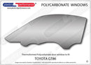 GT86 (ZN6) / BRZ (ZC6) フロントドアウインドウ Lexan®ポリカーボネート製-2