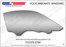 GT86 (ZN6) / BRZ (ZC6) フロントドアウインドウ Lexan®ポリカーボネート製-3