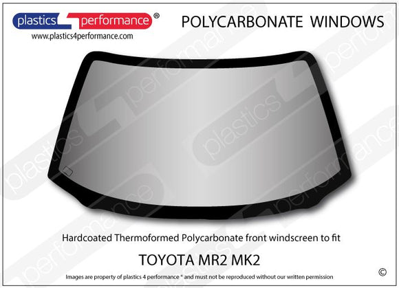 ポリカーボネート フロントウインドスクリーン｜トヨタ MR2 Mk2