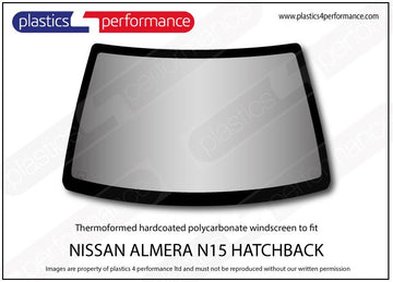 ポリカーボネート フロントウインドスクリーン｜日産 Almera N15 Hatchback