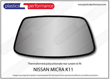 ポリカーボネート リアウインドウ｜日産 Micra K11