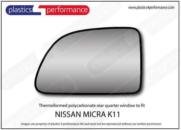 ポリカーボネート ウインドウキット｜日産 Micra K11