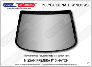 ポリカーボネート リアウインドウ｜日産 Primera P10 Hatchback