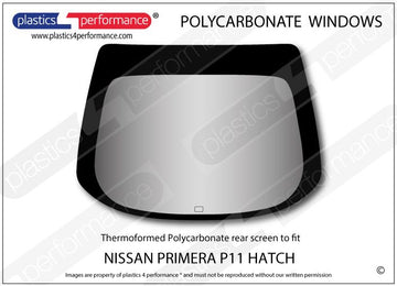 ポリカーボネート リアウインドウ｜日産 Primera P11 Hatchback