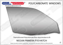 ポリカーボネート ウインドウキット｜日産 Primera P10 Hatchback