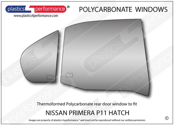ポリカーボネート ウインドウキット｜日産 Primera P11 Hatchback