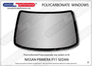 ポリカーボネート ウインドウキット｜日産 Primera P11 Sedan