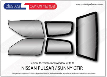 ポリカーボネート ウインドウキット｜日産 Pulsar / Sunny GTiR