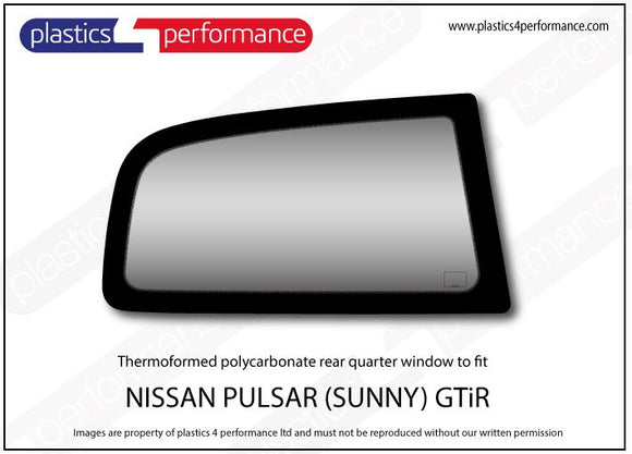 ポリカーボネート ウインドウキット｜日産 Pulsar / Sunny GTiR