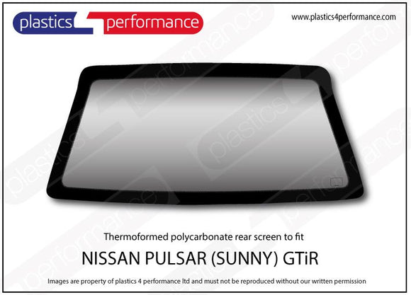 ポリカーボネート ウインドウキット｜日産 Pulsar / Sunny GTiR