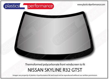 ポリカーボネート フロントウインドスクリーン｜日産 Skyline R32 GTST 4dr