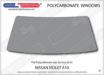 ポリカーボネート リアウインドウ｜日産 Violet A10 Sedan