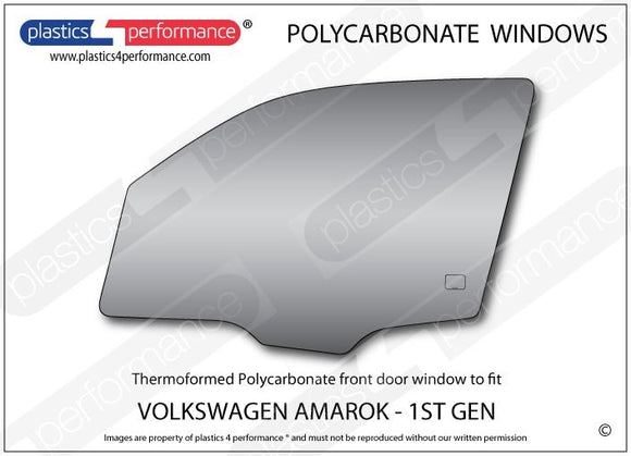 ポリカーボネート 左フロントドアウインドウ｜Volkswagen Amarok - 1st Generation