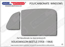ポリカーボネート 左フロントドアウインドウ｜Volkswagen Beetle - 1958 - 1964