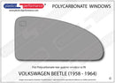 ポリカーボネート ウインドウキット｜Volkswagen Beetle - 1958 - 1964