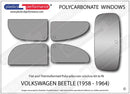ポリカーボネート ウインドウキット｜Volkswagen Beetle - 1958 - 1964