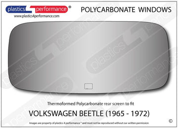 ポリカーボネート リアウインドウ｜Volkswagen Beetle - 1965 - 1972