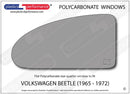 ポリカーボネート ウインドウキット｜Volkswagen Beetle - 1965 - 1972