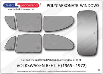 ポリカーボネート ウインドウキット｜Volkswagen Beetle - 1965 - 1972