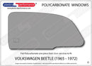 ポリカーボネート 右フロントドアウインドウ｜Volkswagen Beetle - 1965 - 1972