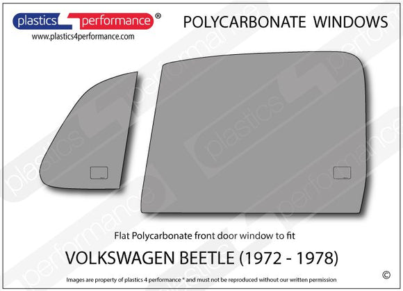 ポリカーボネート ウインドウキット｜Volkswagen Beetle - 1972 - 1978