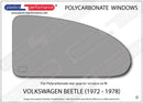 ポリカーボネート ウインドウキット｜Volkswagen Beetle - 1972 - 1978