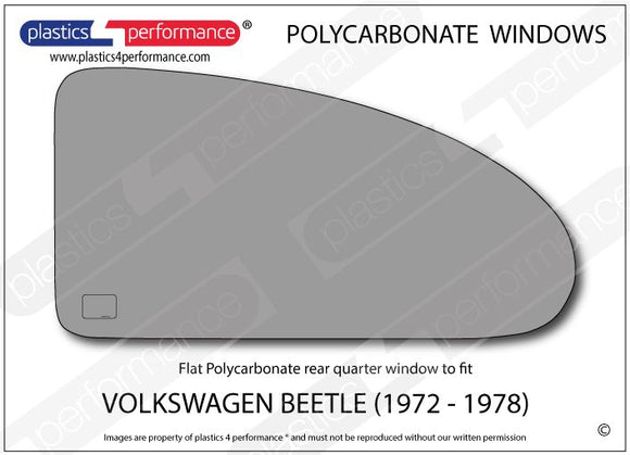 ポリカーボネート ウインドウキット｜Volkswagen Beetle - 1972 - 1978