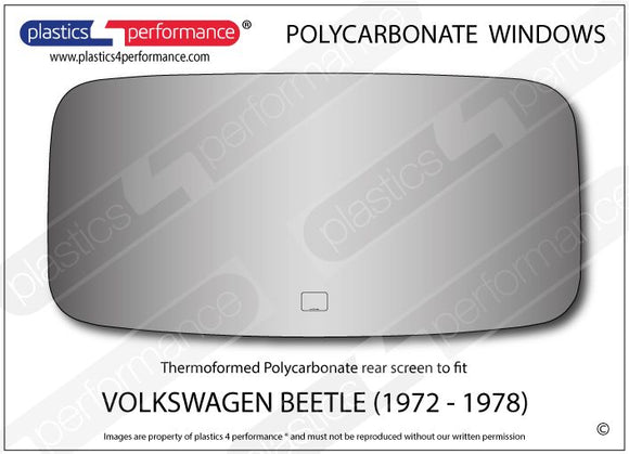ポリカーボネート リアウインドウ｜Volkswagen Beetle - 1972 - 1978